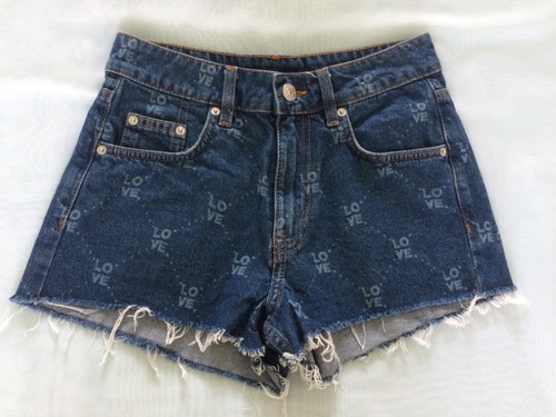 Ladies Denim Cut Off Frayed H\u0026M Divided 