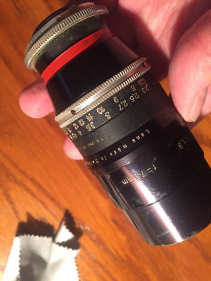 Kern Macro Switar 75mm f/1.9 C Mount Lens | eBay