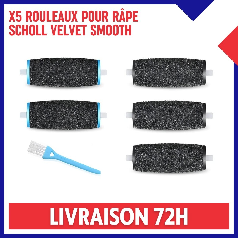 Rouleaux de remplacement pour lime Scholl Velvet Smooth pour une pédicure estivale à la maison