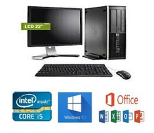 Postazione Completa di PC + Monitor LCD 22" i5 2400 RAM 8 gb ssd 480 gb win 10