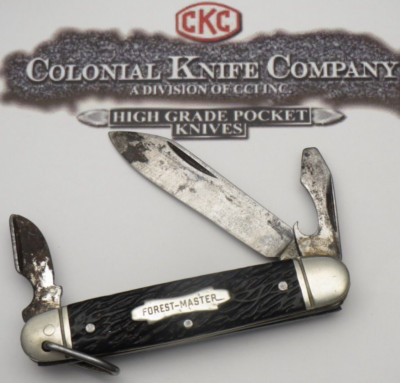 Antique  Pre-1940 Era - COLONIAL KNIFE CO - FOREST MASTER Scout Utility Knife