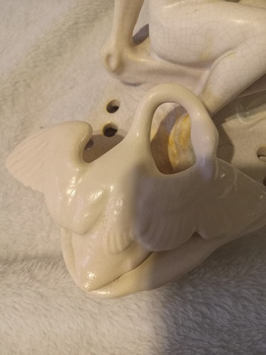 Weller Muskota Leda & Swan Nude Figural Flower Statue 7.25” Vintage - Picture 6 of 15