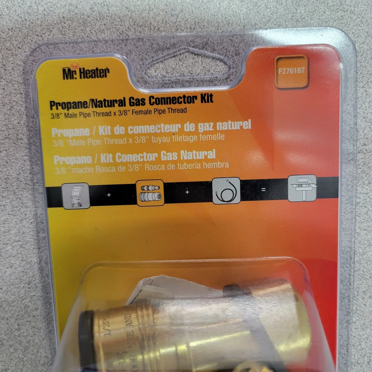F276187 Mr. Heater Propane/Natural Gas Connector Kit 3/4u0026#034; MPT x  3/4”FPT | eBay