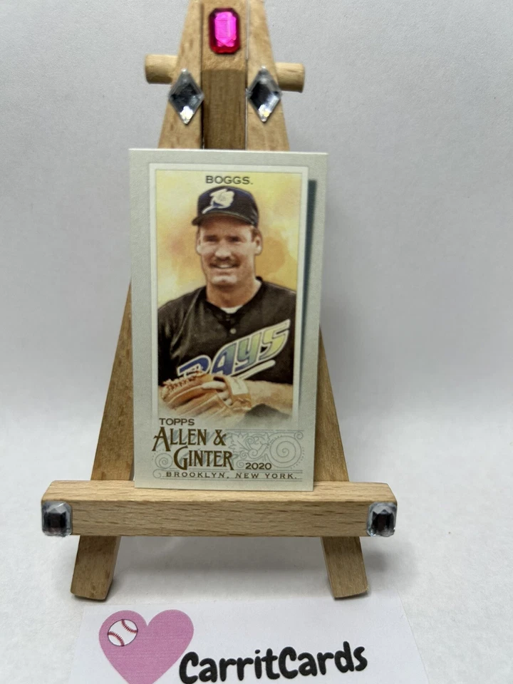 WADE BOGGS 2020 Topps Allen & Ginter Mini w/ A&G BACK #126 Tampa Bay Devil Rays - Image 4 of 4