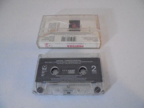 Pantera - Cowboys From Hell Cassette Tape Atco Records 1990 Heavy Metal - Foto 3 di 3