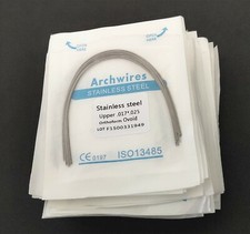 100 Packs 1000 Pcs Dental Stainless Steel Rectangular Arch Wire Bows Ovoid Form 