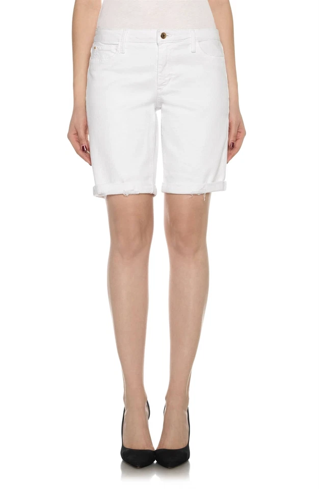 JOE'S 144133 Women's Finn Denim Bermuda Shorts Color White Sz 27
