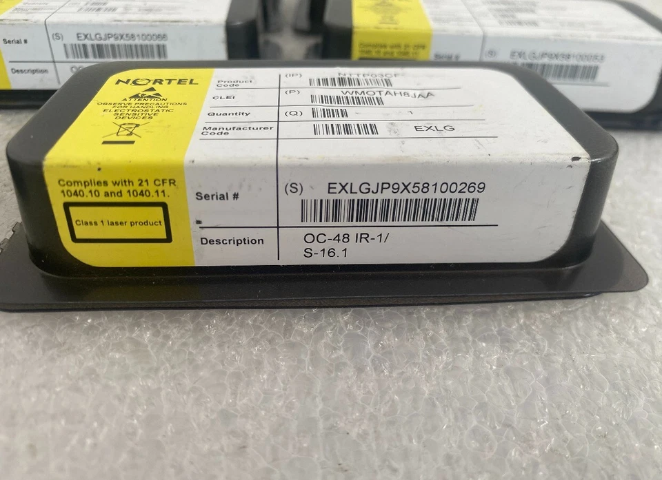 Lot (11) Nortel Networks NTTP03CF OC-48/IR-1 SFP Transceivers - Image 3 of 4