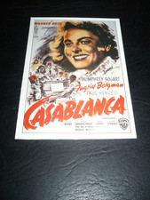 CASABLANCA, film card [Humphrey Bogart, Ingrid Bergman, Paul Henreid]