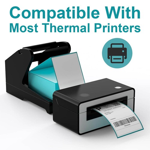 500 etiquetas de envío térmico directo plegables con ventilador 4x6 azules para impresoras Zebra y persianas enrollables - Imagen 8 de 12