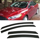 Set of Window Visors Rain Guards Wind Deflector Fit Ford Fusion 2013 2014-2020