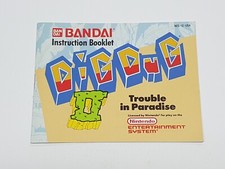 Dig Dug II Authentic Original NES Nintendo Manual Only