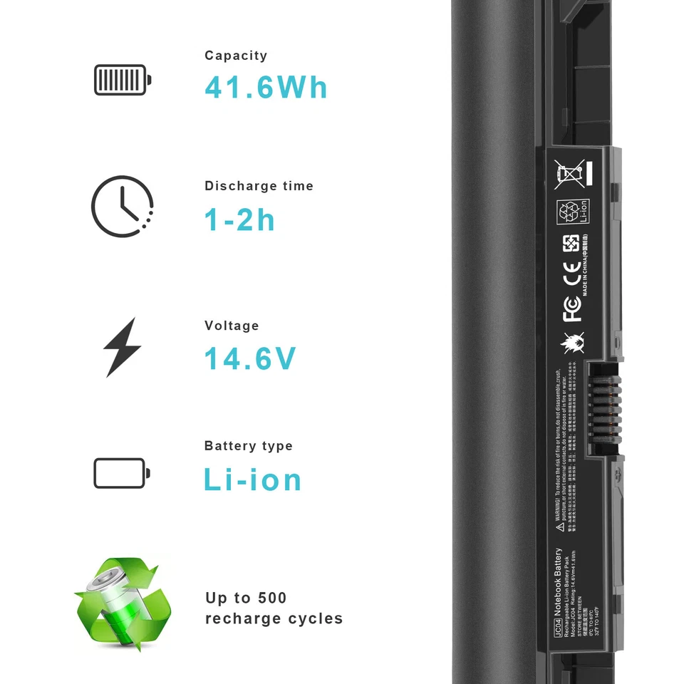 Batería JC04 JC03 para HP 919700-850 HSTNN-PB6Y HSTNN-LB7V 919701-850 2800mAh Foto 3 de 4