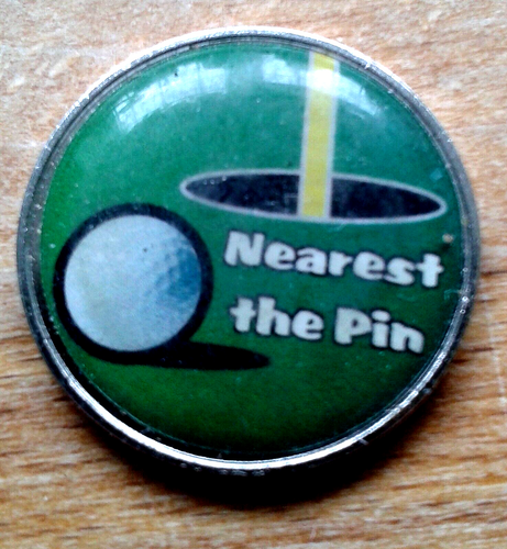 VINTAGE ASBRI GOLF "NEAREST THE PIN" ORIGINAL GOLFBALL PLATZMARKIERUNG GEBRAUCHT EXC