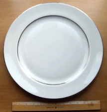 Flintridge Bon Lite/Mirador fine china large chop plate~rim shape~California--NR