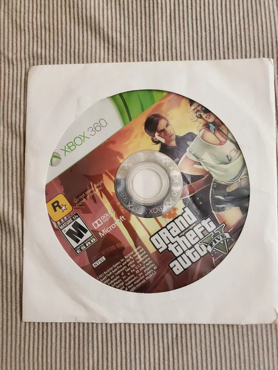 Grand Theft Auto V GTA 5 Xbox 360 - Tested - Fast Free Shipping