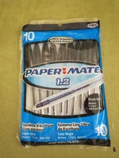 Paper Mate 1.2mm Ballpoint Pens Black Ink Medium, 2006