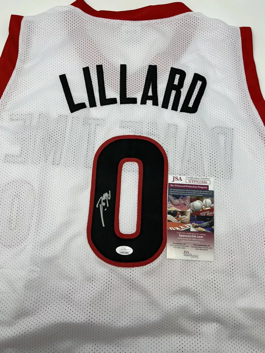 Damian lillard cheap signed jersey