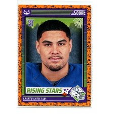 2024 Panini Score A Treat Football Laiatu Latu RC #35 Orange Pumpkins Colts