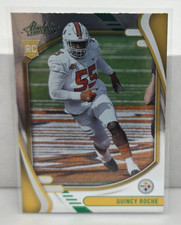 2021 Panini Absolute Quincy Roche Green Parallel Rookie Card