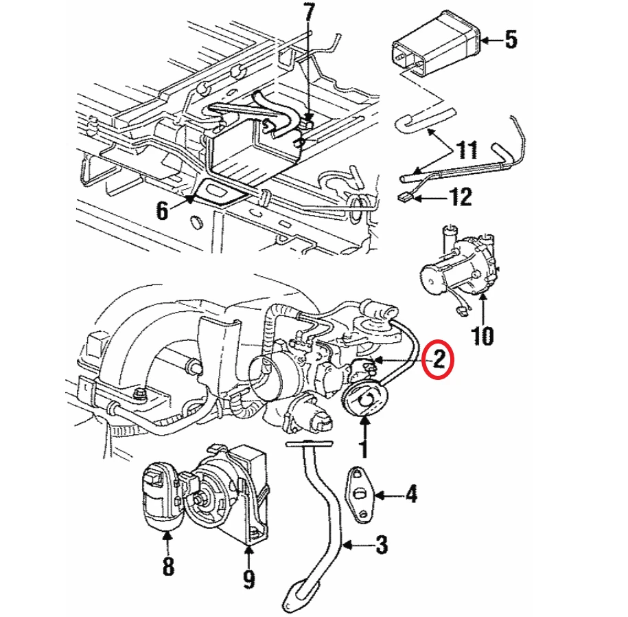 Junta Original MOPAR 04300297, Válvula EGR CHRYSLER DODGE EAGLE JEEP PLYMOUTH Foto 2 de 4