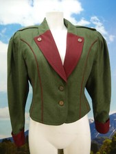 Lodenfrey grüne kurze Dirndljacke wunderschön fesche Trachtenjacke Gr.40