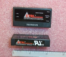 QTY (3) 7DCR0512S ETRI CONVERGIE GROUP ISOLATED DC/DC CONVERTERS 5V / 12V