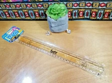 Rare HTF Foohy Fooz Lava Action Ruler In Package Yellow Flip it