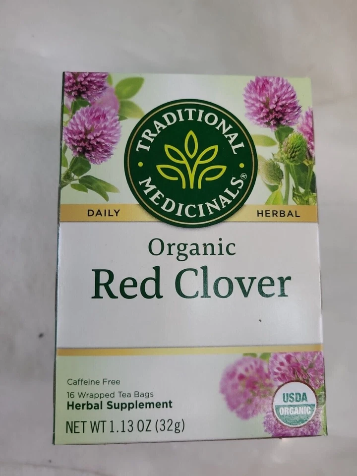 Suplemento herbal TRÉBOL ROJO ORGÁNICO 16 CT - 1,13 oz - MEJOR ANTES 2/2024 - LOTE DE 5 Foto 2 de 4