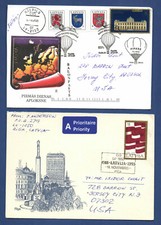 LATVIA LETLAND LOT OF 7 FDC USED 1993-2004s 983
