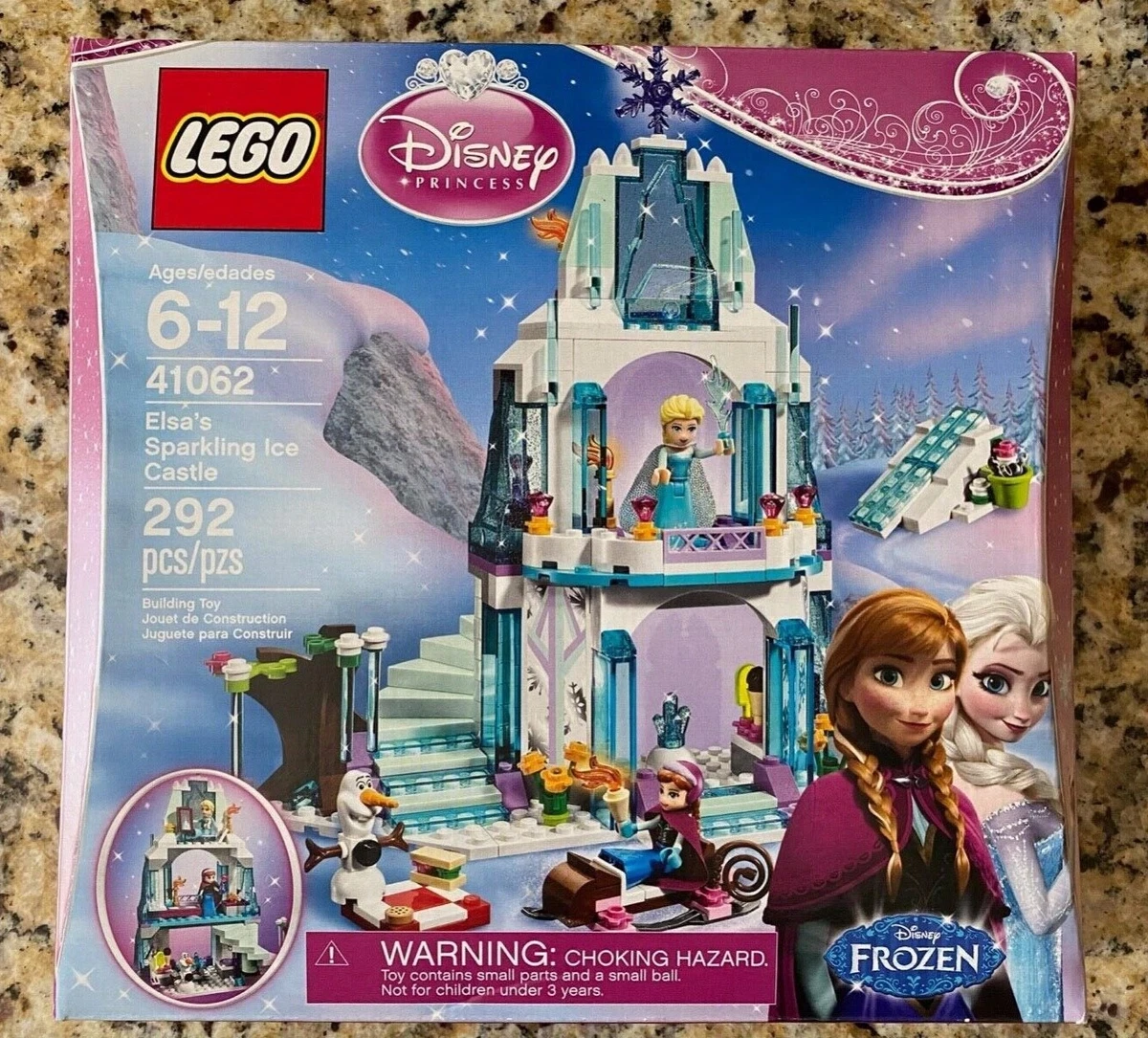 skrivebord cilia tilskadekomne Lego Disney Princess Elsa&#039;s Sparkling Ice Castle 41062 Complete w Box  &amp; Manual | eBay