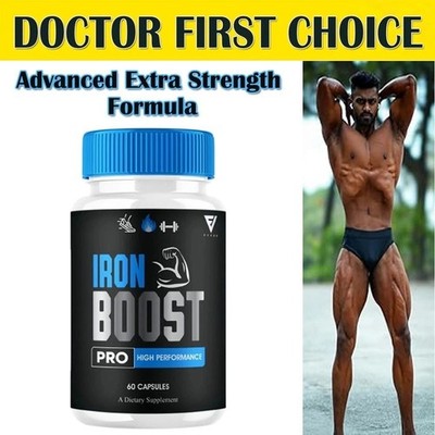 Iron Boost Pro High Performance Supplement, IronBoost 60 Capsules