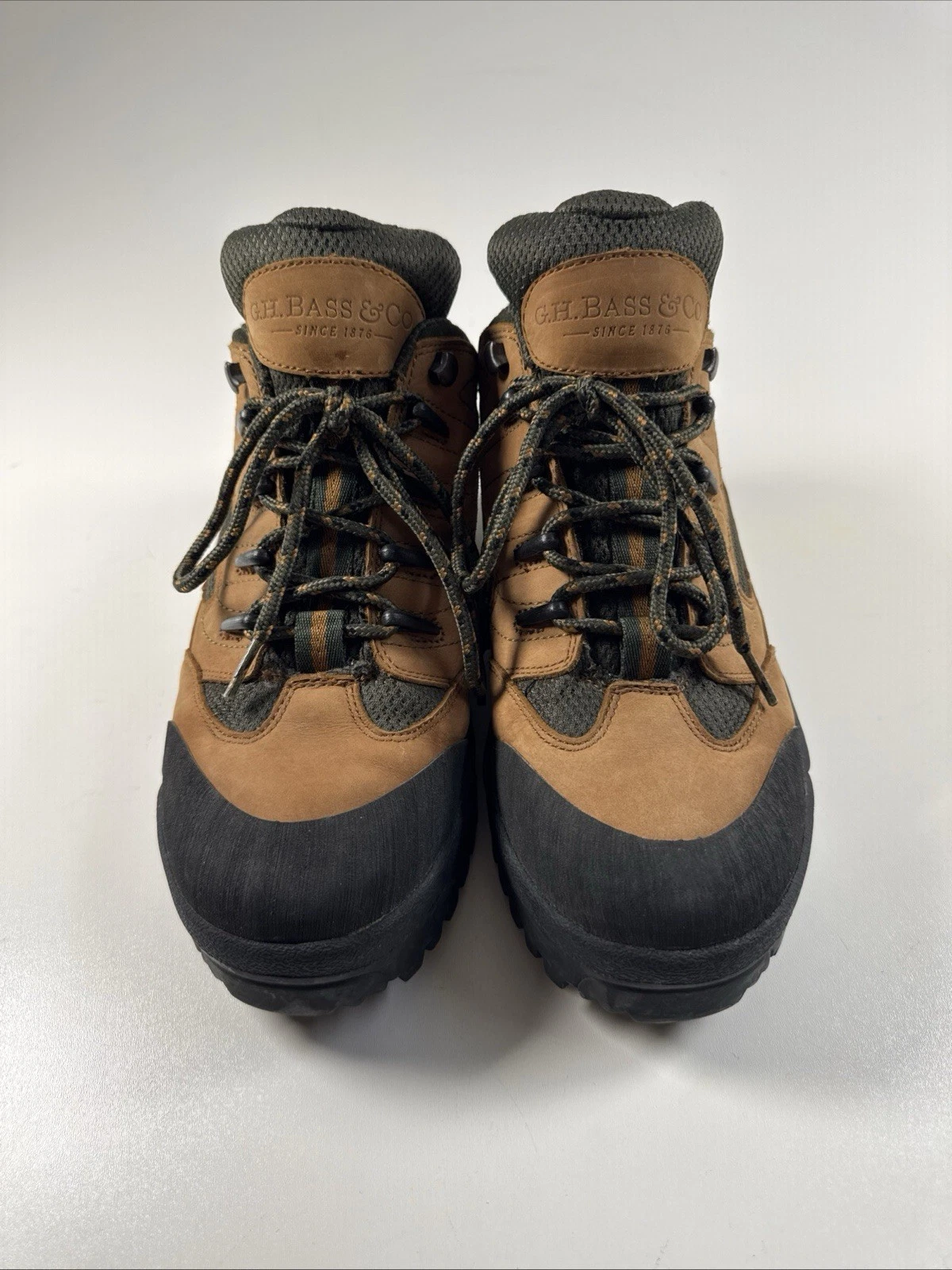 Bass Style 3195 Brown Leather Hiking Boots Size 11