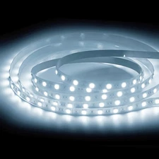 16ft Super Bright 5050 6000K Daylight White LED Strip Lights 12V 5A Power Supply