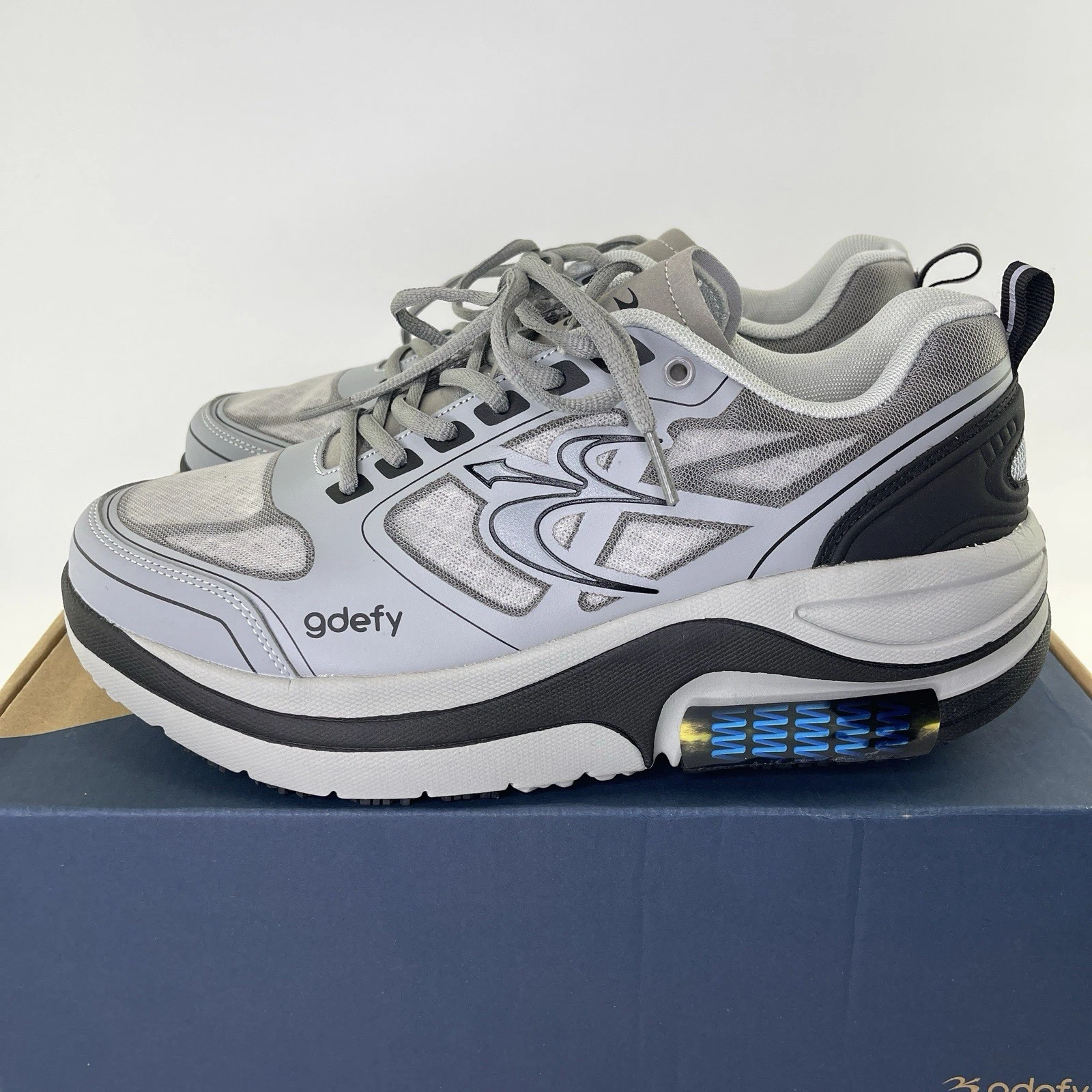 Gravity Defyer GDefy Ion Comfort Fit Gray Shoes Sneakers Men’s Sz 10 Med
Opens in a new window or ta