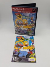 PS2 Simpsons Hit Run Greatest Hits Case Manual Only OEM No Game