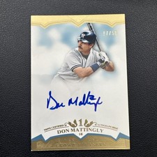 2011 Topps Tier One Auto Don Mattingly #'d /50 Yankees