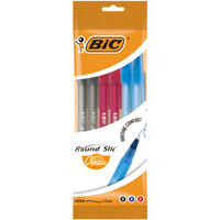 3086123395978 BIC Round Stic Classic DłUgopis Mix AST Pouch 6Szt BIC