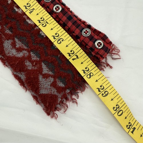 We The Free Top Womens Large Red Long Sleeve V Neck Lace Cuff Thermal Boho Style - Picture 9 of 9