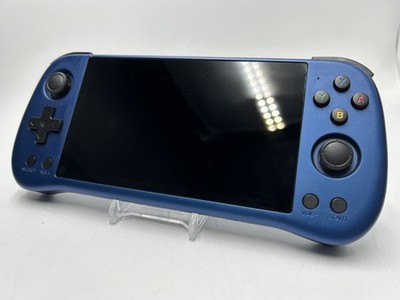 Powkiddy X55, 16GB SD, Retro Handheld Game Console, Tested, Blue (C-61)