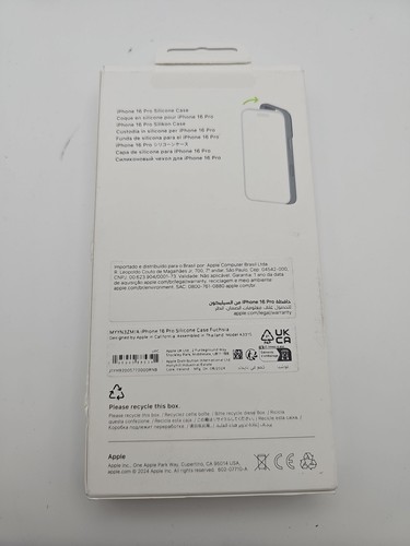 NUOVA custodia in silicone Apple iPhone 16 Pro con MagSafe e controllo fotocamera - fucsia - Foto 2 di 2