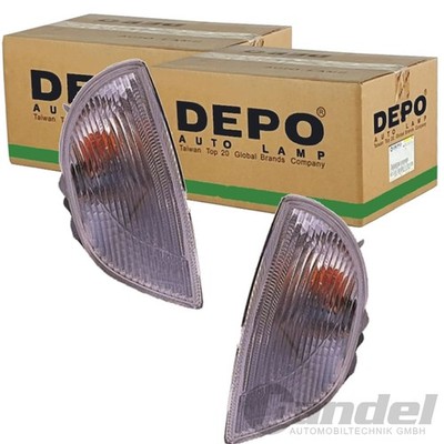 2X DEPO BLINKER KLARGLAS VORNE PASSEND FÜR FIAT SEICENTO LINKS+RECHTS