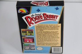 Who Framed Roger Rabbit Nintendo NES CIB With Poster Tested Works