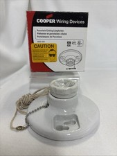 NUEVO COOPER 659 Porcelana Porta Lámpara Tirador FIXTOR - Lote de 3