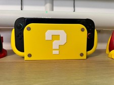 Question Block Style Nintendo Switch 2 Dock Cover Gaming Display