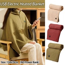 Heated Shawl Wraps USB Heated Blanket Soft Warm Heating Scarf Cold Weather