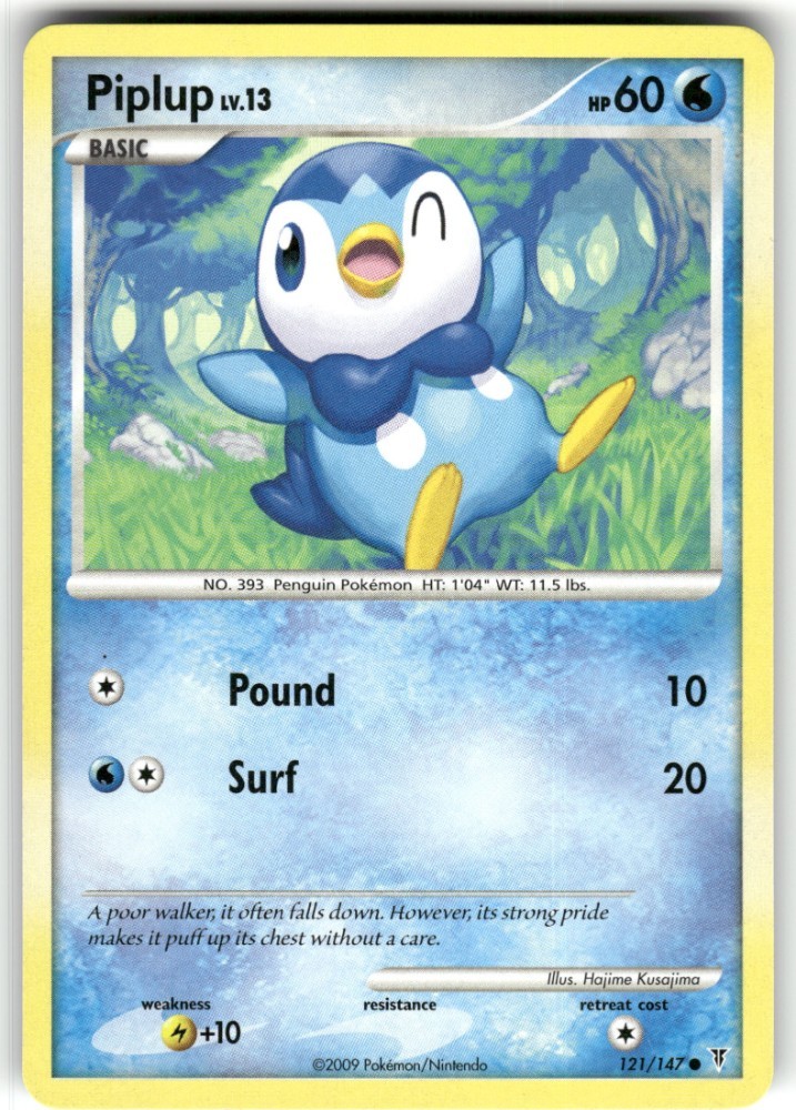 Piplup 121/147 Common Supreme Victors Pokemon LP