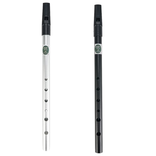 2 Sifflets Irlandais (Tin Whistle) En Aluminium, Tonalité Ré - Pour Débutants, Musique Traditionnelle - Flûte à 6 Trous