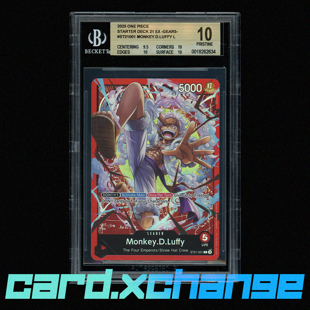 2025 One Piece Starter Deck ST21 001 Monkey.D.Luffy BGS 10 Pristine