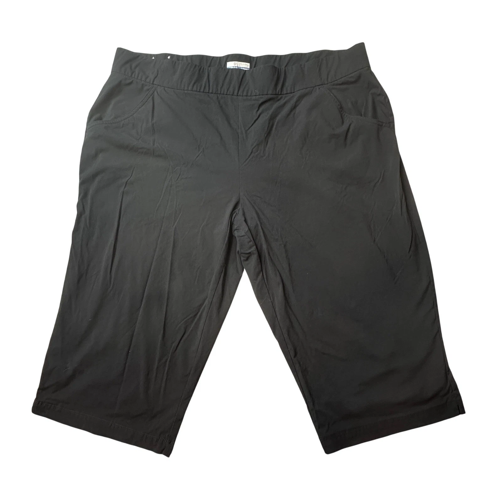 Columbia Capri Pants Womens 2X Black Anytime Outdoor Stretch Hiking AW0159